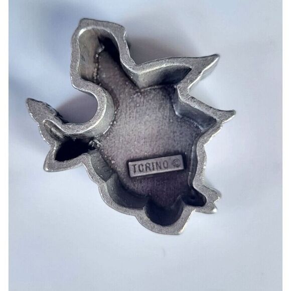 ANGEL JEWERLY SET BY TORINO PEWTER ~ PIN / BROOCH & EARRINGS & BOX - Picture 5 of 6